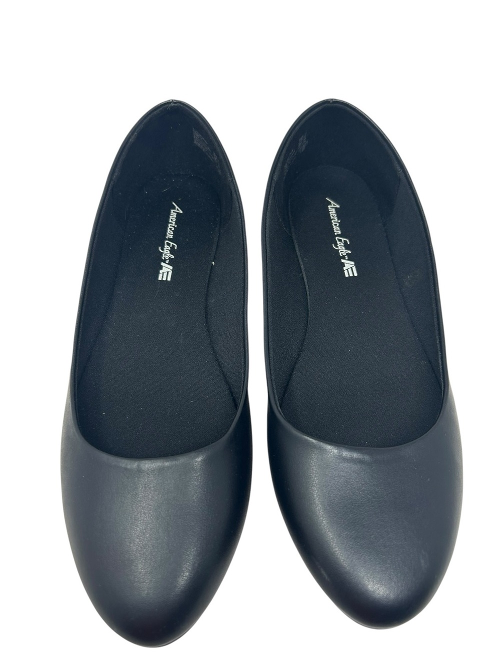 American Eagle Outfitters Black Faux Leather Ballet Flats 11